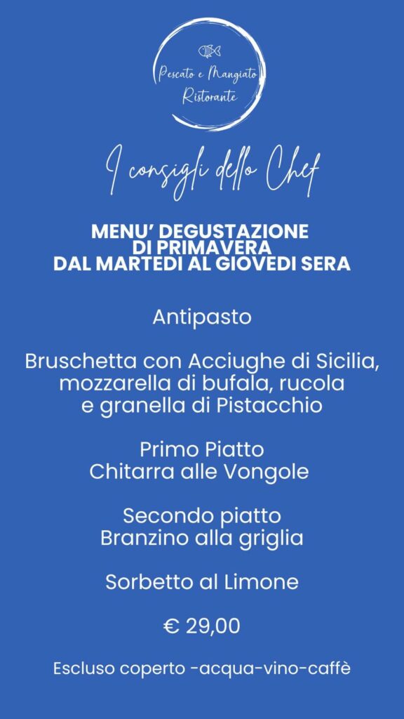 menu maggio